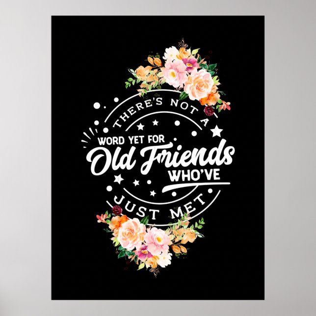 Ord ännu för gamla vänner poster (Framsidan)