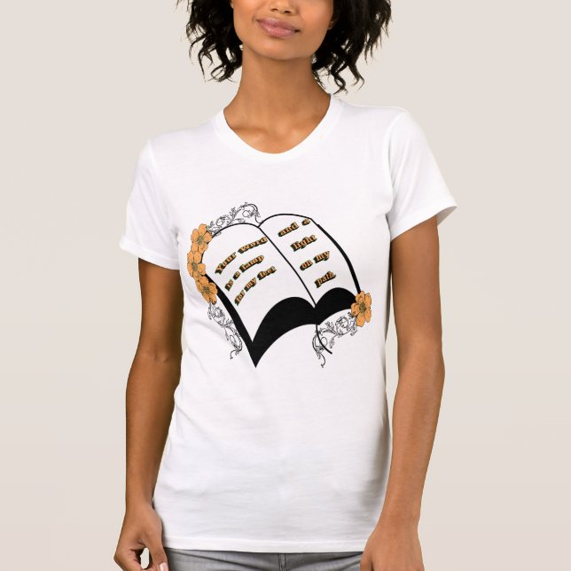 Ord är en lampa för mina fötter t shirt (Framsida)