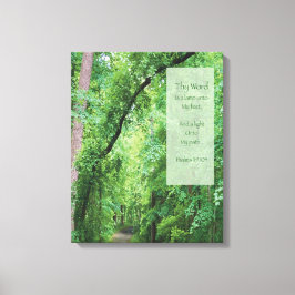 Ord är en lampa till min föda canvastryck