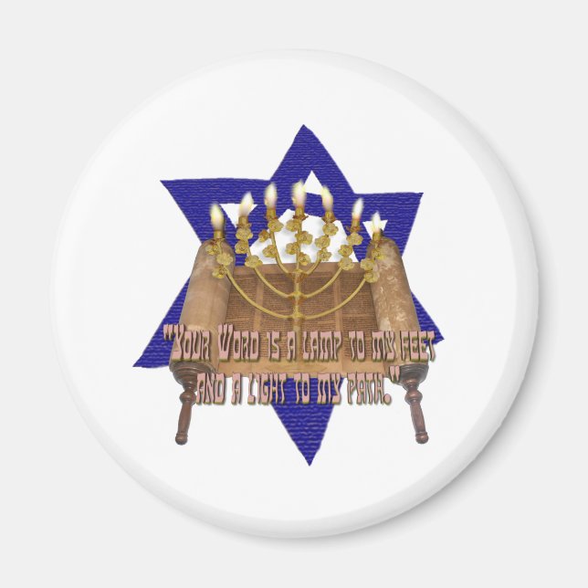 Ord är en lampa till min fötter magnet (Framsidan)