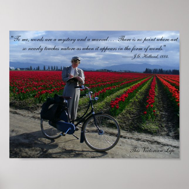 Ord är en marvel - Viktoriansk citattecken Poster (Framsidan)