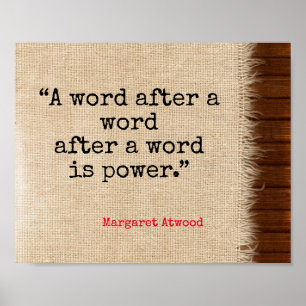 Ord är Power Quote Poster