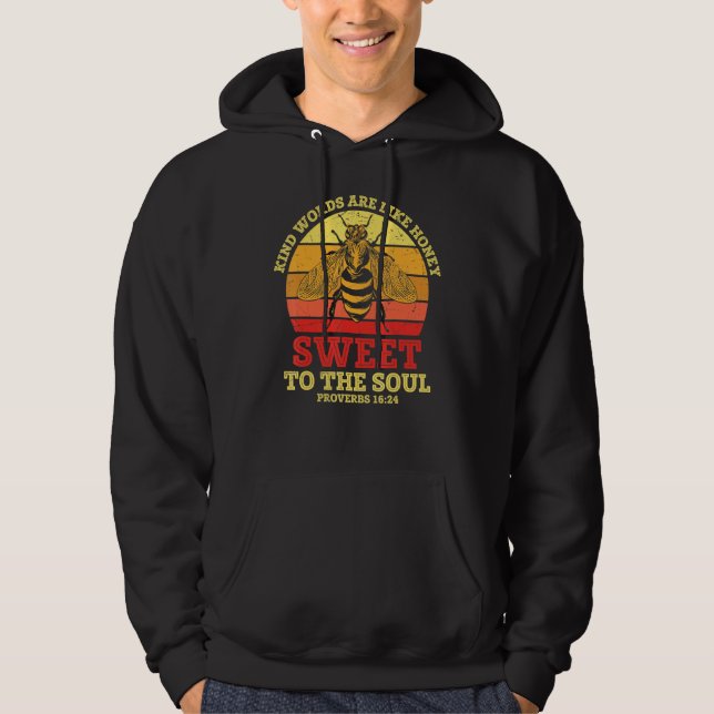 Ord är som honung hoodie (Framsida)