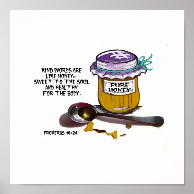 Ord är som honung Poster (Framsidan)