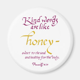 Ord är som honungsverbs Scripture Magnet