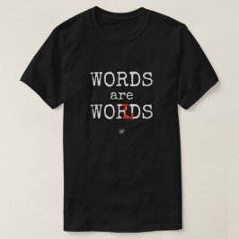 Ord är världar Språkälskare Design Tee Shirt