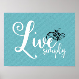 Ord Art "Live Simply" | POSTER