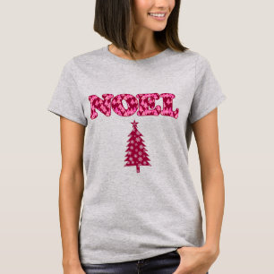 Ord Art - Noel Patterny with Träd Burgundy T Shirt