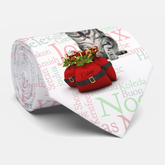 Ord art silver Tabby katt Slips (Rullad)