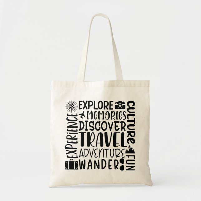 Ord Art Tote Bag Tygkasse (Framsidan)