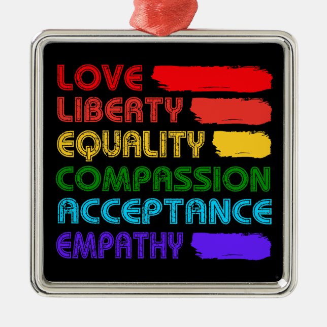 Ord att leva av julgransprydnad metall (Framsidan)