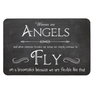 Ord att leva av - kvinnor är Änglar Magnet