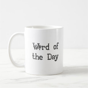 Ord av dagmuggen kaffemugg