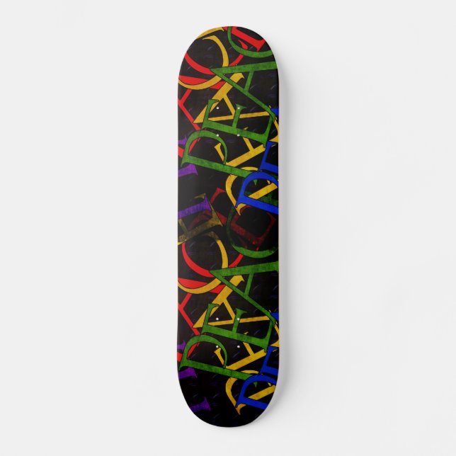 Ord av fred skateboard bräda 19,5 cm (Framsida)
