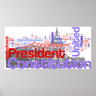 Ord av konstitutionaffischen poster