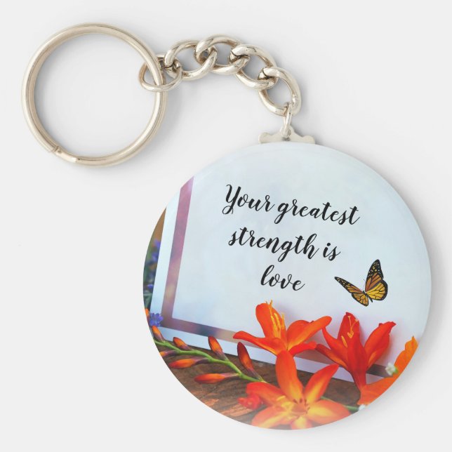 Ord av nyckelkedjan Wisdom-knapp Nyckelring (Framsidan)