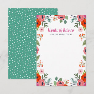 Ord av råd till Bright Blommigt Baby Shower Inbjudningar