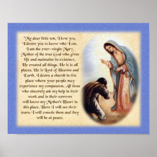 Ord av vår dam av Guadalupe Poster