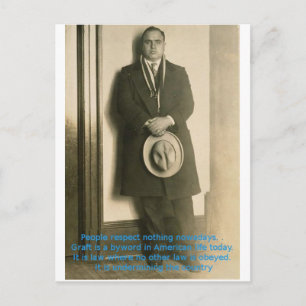 Ord av visdom från Al Capone? Vykort