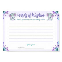 Ord av visdomsråd Twin Girl Card