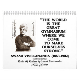Ord av vishet vid den SwamiVivekananda 20XX Kalender