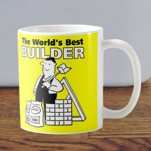 Ord bästa Builder eller Construction Worker Kaffemugg