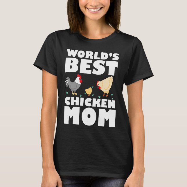 Ord bästa Chicken Mamma T-Shirt Gift (Framsida)