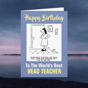 Ord bästa Head Teacher - Grattis på födelsedagen Kort