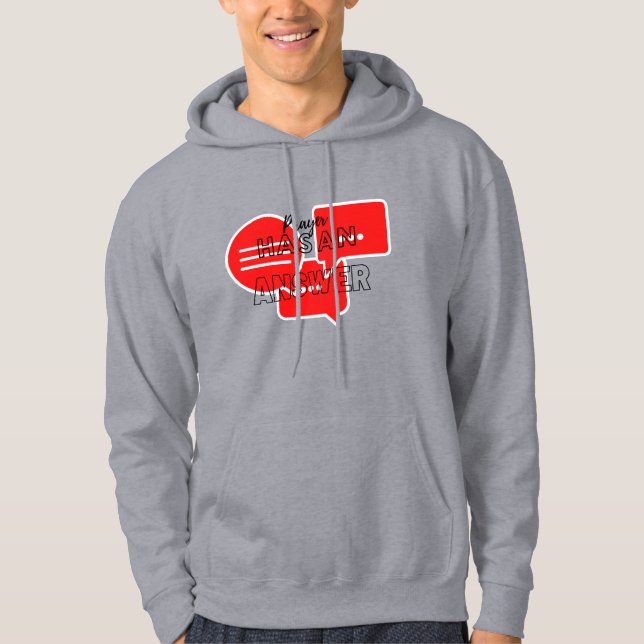 Ord Be om med modiga ord  Hoodie (Framsida)