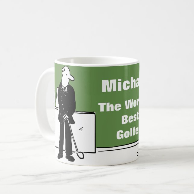 Ord Best Golfer Kaffemugg (Framsida vänster)