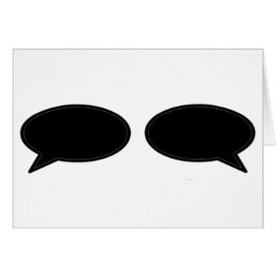 Ord Bubble Lämnat Höger Black MUSEUM Zazzle Gif Hälsningskort