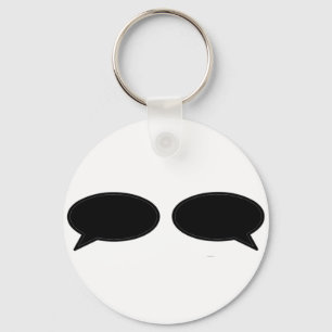 Ord Bubble Lämnat Höger Black MUSEUM Zazzle Gif Nyckelring