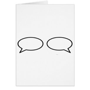 Ord Bubble Lämnat Höger genom MUSEUM Zazzle Gif Hälsningskort