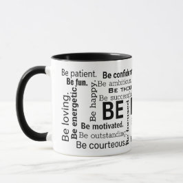 Ord Cloud-inspirerande Ord Mugg