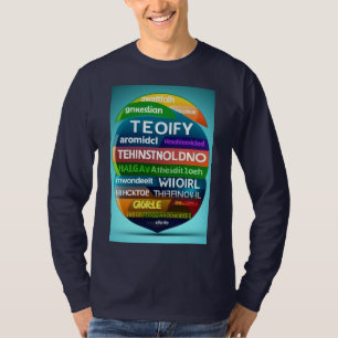 Ord Cloud med Oracle Basic fullt sleeve T-shirt