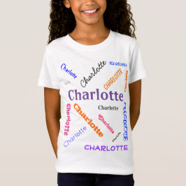 Ord Cloud Namn Collage T Shirt