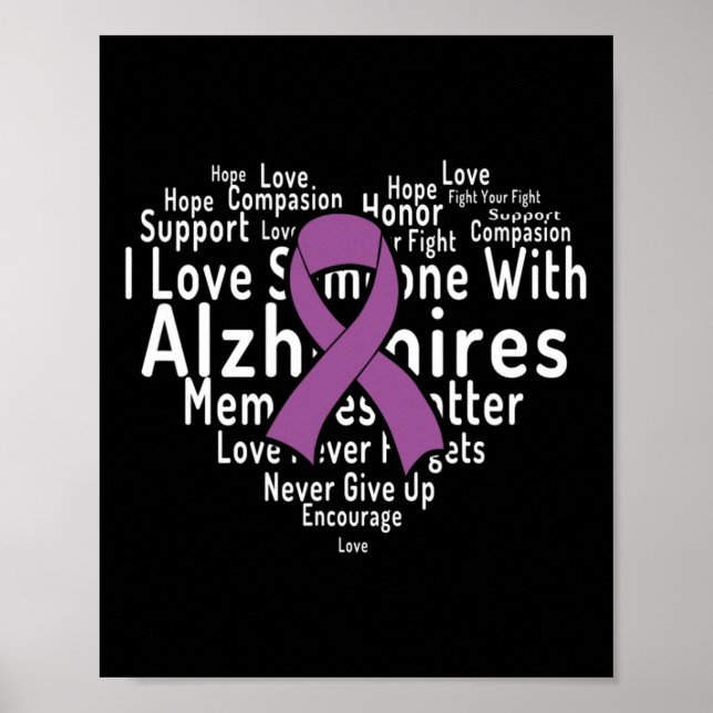 Ord Cloud Support Alzheimer Alzheimer Awareness Poster (Framsidan)
