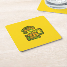 Ord Cloud Underlägg Papper Kvadrat