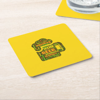 Ord Cloud Underlägg Papper Kvadrat