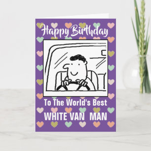 Ord där Best Van Man - Grattis på födelsedagen Kort