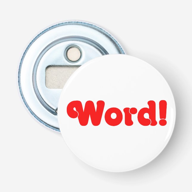 Ord! Flasköppnare (Framsidan)