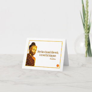 Ord för Buddha citationstecken~ en som kommer med Kort