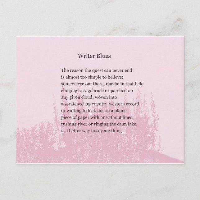 Ord för författare vykort (Framsida)
