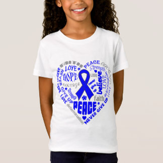Ord för Histiocytosismedvetenhethjärta Tee Shirt