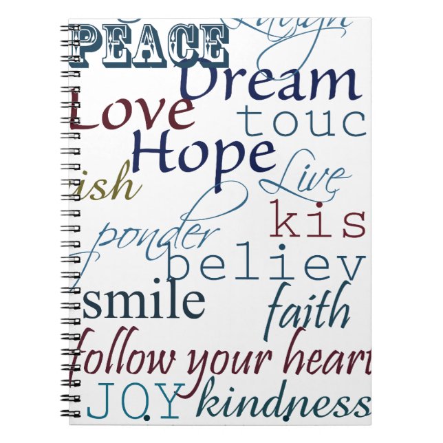 Ord för inspiration anteckningsbok (Framsidan)