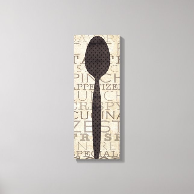 Ord för köket canvastryck (Framsida)