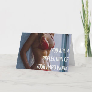 Ord för kvinnans Fitness - hårt arbete Kort