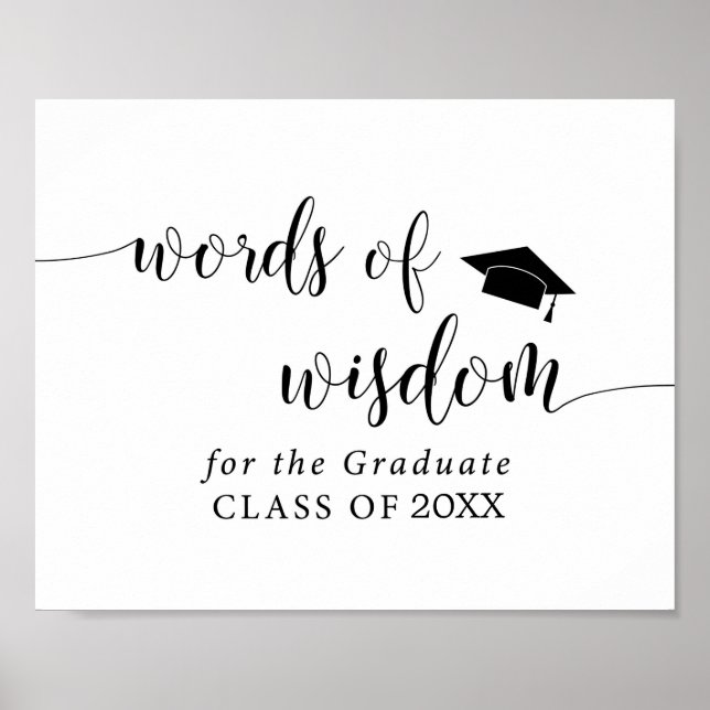 Ord för Student | Studenten-tecken Poster (Framsidan)