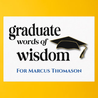 Ord för Studenten (Wisdom Advice Card) Visitkort