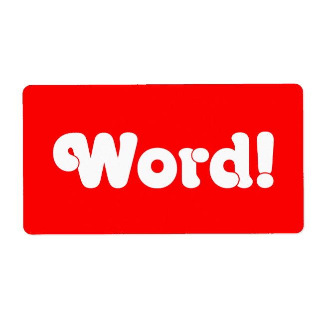 Ord! Fraktsedel (Framsidan)